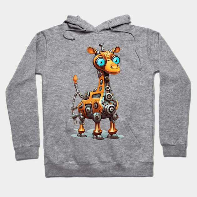 Cartoon giraffe robots. T-Shirt, Sticker. Hoodie by AndreKENO